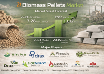 Biomass Pellets Market Projected to Grow  USD 7.681 billion in 2025 to USD 13.12 billion by 2035 | MRFR